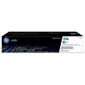 HP Toner 117a Cyaan Origineel 700 afdrukken.