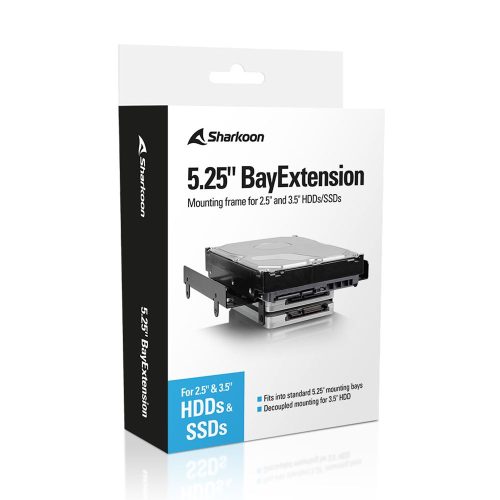 sharkoon-bayExtension-voor 2,5-en-3,5 hdd`s-en-ssd`s